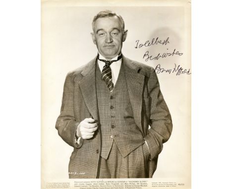 FITZGERALD BARRY: (1888-1961) Irish actor, Academy Award winner for Best Supporting Actor in 1944 for his role as Father Fitz