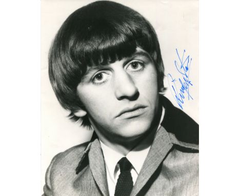 STARR RINGO: (1940-&nbsp;&nbsp;&nbsp;&nbsp; ) English musician, drummer with the Beatles. Signed 8 x 10 photograph of Starr i