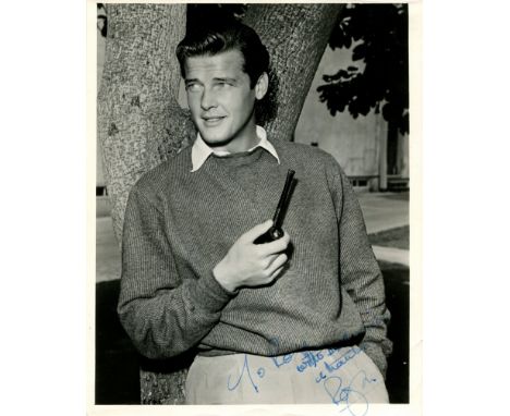 MOORE ROGER: (1927-2017) English actor, famous for his portrayal of the fictional British secret agent James Bond in seven fi