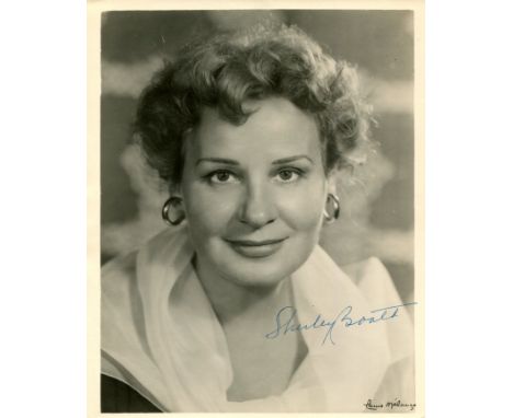 BOOTH SHIRLEY: (1898-1992) American actress, Academy Award winner for Best Actress in 1952 for her role as Lola Delaney in Co