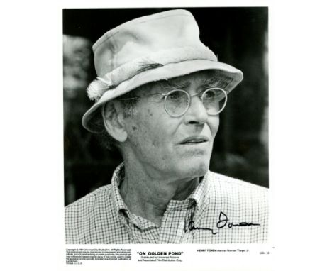 FONDA HENRY: (1905-1982) American actor, Academy Award winner for Best Actor in 1981 for his role as Norman Thayer Jr. in On 