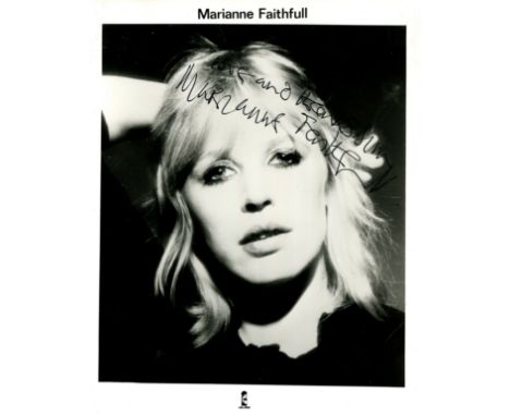 FAITHFULL MARIANNE: (1946-&nbsp;&nbsp;&nbsp;&nbsp; ) English singer and actress, associated with Mick Jagger and the Rolling 