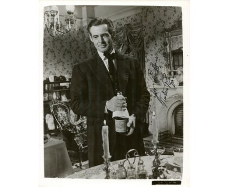 RYAN ROBERT: (1909-1973) American actor. Vintage signed and inscribed 8 x 10 photograph of Ryan standing in a three-quarter l