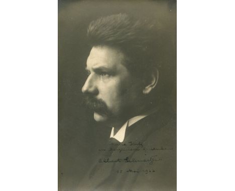 SCHWEITZER ALBERT (1875-1965) Alsatian Theologian, Musician, Philosopher &amp; Physician, Nobel Peace Prize winner 1952. Vint