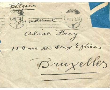 MIRO JOAN: (1893-1983) Spanish painter. Autograph envelope signed ('Miro') in the return address to the verso, the recto addr