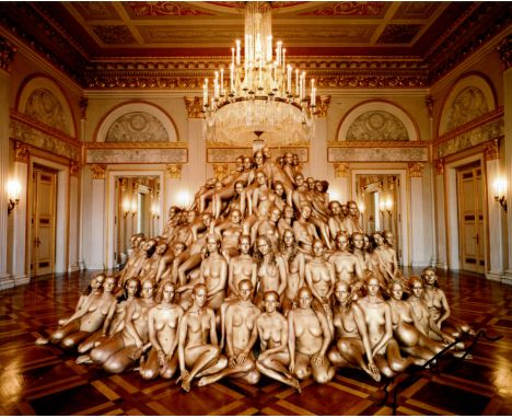 TUNICK SPENCER: (1967-     ) American photographer. Signed colour 10 x 8 photograph, the image depicting one of Tunick's larg