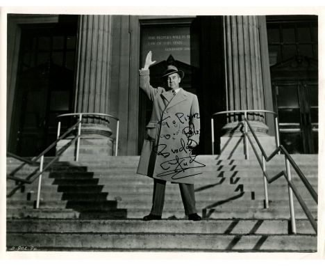 CRAWFORD BRODERICK: (1911-1986) American actor, Academy Award winner. An excellent vintage signed and inscribed 10 x 8 photog
