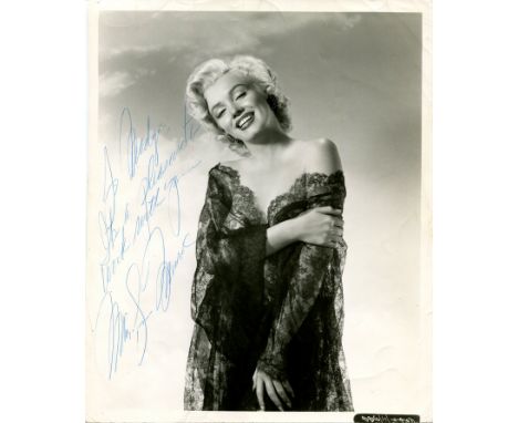 Marilyn at her most beautiful best –  one of the most exceptional signed portraits to be found MONROE MARILYN: (1926-1962) Am