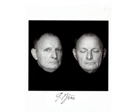 BRUS GUNTER: (1938- ) Austrian Painter and performance Artist. An excellent signed 8 x 10 photograph by Brus, the attractive 