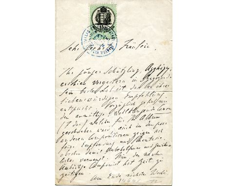 LISZT FRANZ: (1811-1886) Austrian-Hungarian Composer. A.L.S., `F. Liszt´, two pages, 8vo, Szekszard, 13th August 1870, to an 