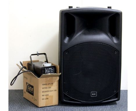 A large qtx amplifier/speaker, etc.