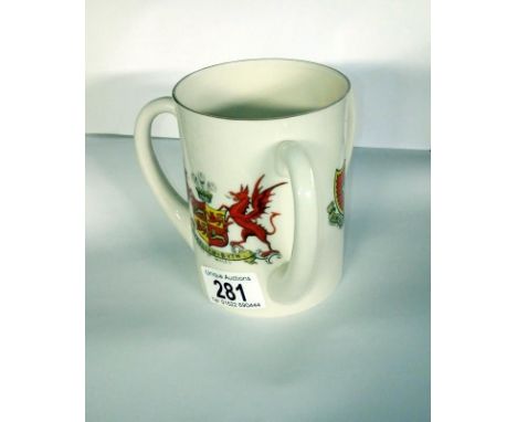 A large Goss Loving Cup Arms of Wales