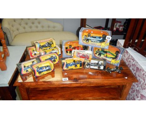 14 model racing cars including Corgi, MIRA, Matchbox