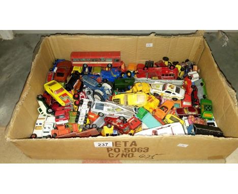 A large box of Diecast including Dinky, Corgi & Matchbox Hot Wheels etc.