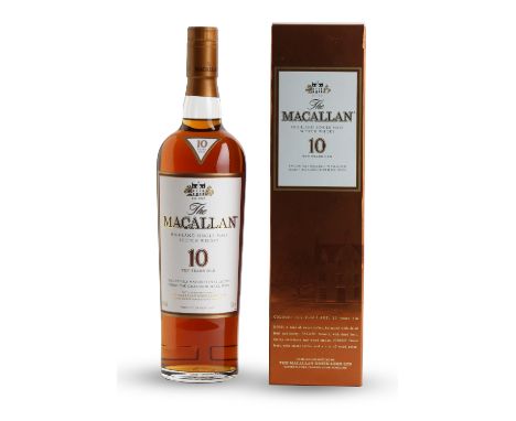  The Macallan-10 year old (16)Distilled and bottled by The Macallan Distillers.Exclusively matured in selected sherry oak cas