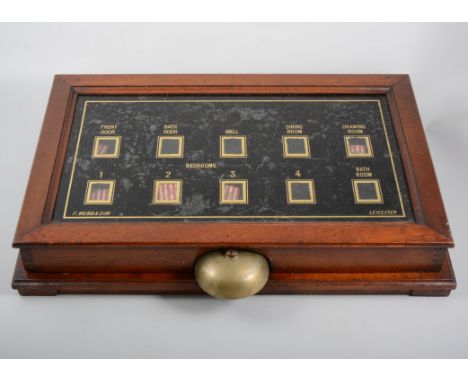 Edwardian house-bell board, and a barometer. (2)