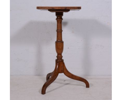 Victorian mahogany occasional table, square top with gallery, turned column, tripod legs, the top 47cm square, height 78cm.