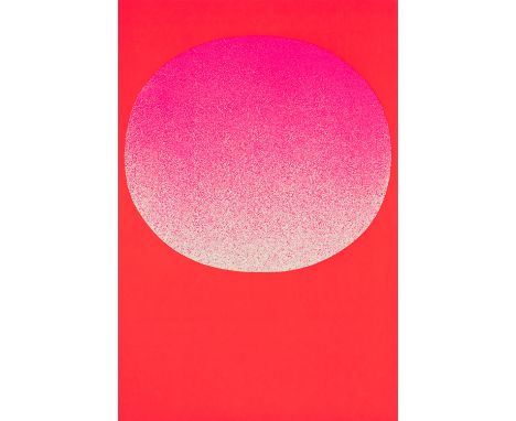 Rupprecht Geiger.  (1908 - 2009 München). o.T. (Rosa auf Rot). 1969. Farbserigraphie auf leichtem Velinkarton. 48 x 32 cm. Ve