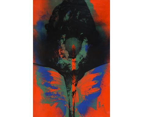 Otto Piene.  (1928 Laasphe/Westf. - 2014 Berlin). o.T. (aus der Folge "Addis Abeba"). 1972. Farbserigraphie auf Velin, voll a