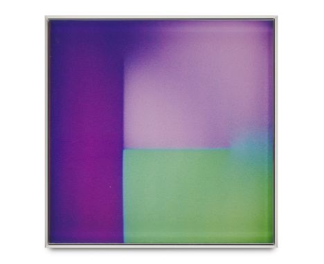 Brian Eno.  (1948 Melton). Ripe 2016. Digitaler Lentikulardruck auf PETG. 40,6 x 40,6 cm. Unter Glas gerahmt. - Farbintensive