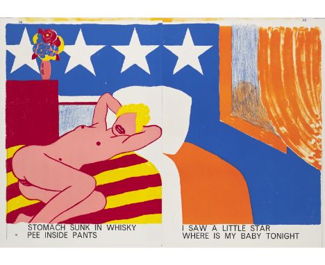 Pop Art Tom Wesselmann (1931 Cincinnati/Ohio - 2004 New York City)Stomach Sunk in Whisky Pee Inside Pants, aus: 1 c Life. 196