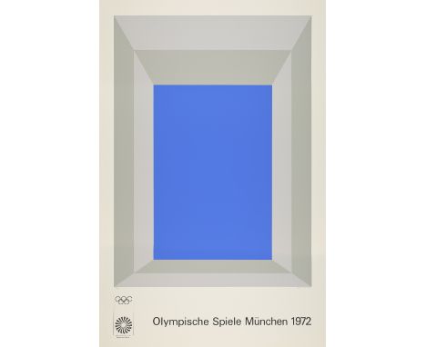 Josef Albers.  (1888 Bottrop - 1976 New Haven). Olympische Spiele München 1972. 1970. Farbserigraphie auf Velin. 84 x 61 cm (