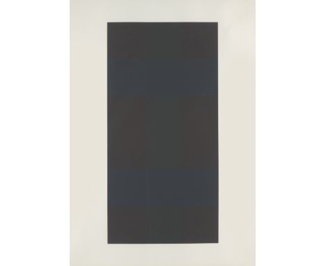 Minimal Art - - Ad Reinhardt.  (1913 Buffalo - 1967 New York). 1 Farbserigraphie aus "Ten Screenprints". 1966. Auf Velinkarto