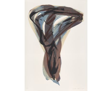 István Nádler.  (1938 Visegrad (Ungarn) - lebt in Budapest). Composition. 1991. Farblithographie auf Vélin d'Arches (mit dem 