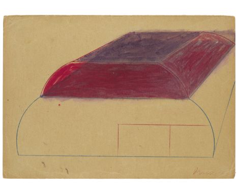 Zeitgenössische Kunst Klaus Meuser (1947 Essen)o.T. 1986 (?). Mischtechnik mit Buntsift und Wachskreide auf leichtem Velinkar