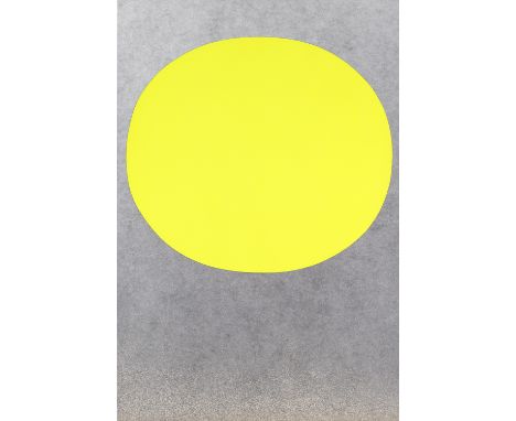 Rupprecht Geiger.  (1908 - 2009 München). o.T. (Gelb auf Silber/Modulation). 1969. Farbserigraphie auf leichtem Velinkarton. 