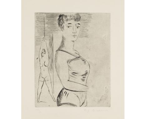 Klassische Moderne Fritz Burkhardt (1900 Arnstein/Mainfranken - 1983 München)Artistinnen. 1920er/30er Jahre. Radierung auf fe