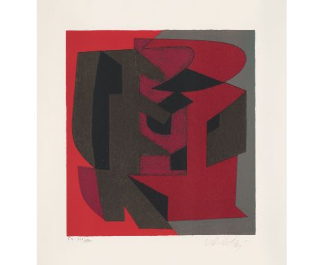 Geometrische Abstraktion - Op Art Victor Vasarely (1906 Pécs - 1997 Paris)Cibira. 1972. Farblithographie auf Velin. 28,5 x 26
