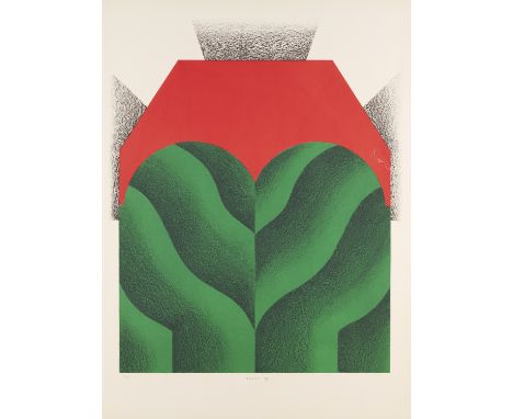 Französische Moderne Kumi Sugai (1919 - 1996 Kobe, Japan)Foret au soleil. 1967. Farblithographie auf Velin. 63,5 x 52,8 cm (7
