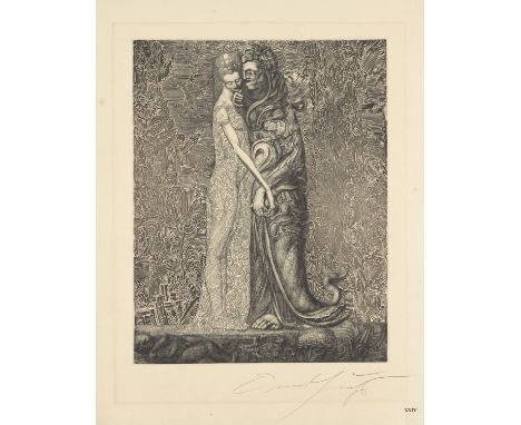 Österreichische Nachkriegsmoderne Ernst Fuchs (1930 - 2015 Wien)4 Graphiken. 1963 - 1977. Mit 4 Aquatintaradierungen, je auf 