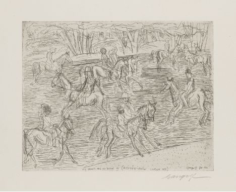 Klassische Moderne - Expressionismus Paul Gangolf (1879 Berlin - 1945 verschollen)2 Arbeiten. 1929/31. Holzschnitt bzw. Radie