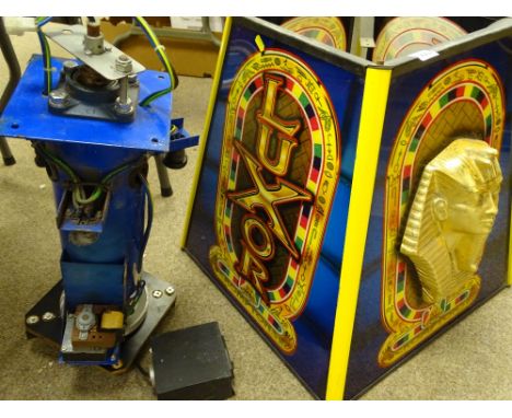 LUXOR PHARAOH THEMED LARGE ROTATING CASINO OR SIMILAR CEILING LAMP mechanism and shade