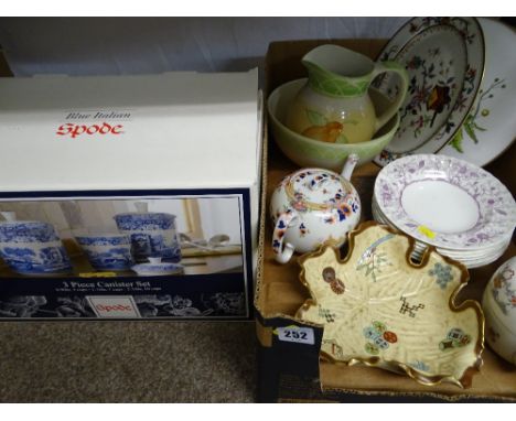 SPODE BLUE ITALIAN PROVISION CONTAINERS, Worcester Cashmere bowls ETC