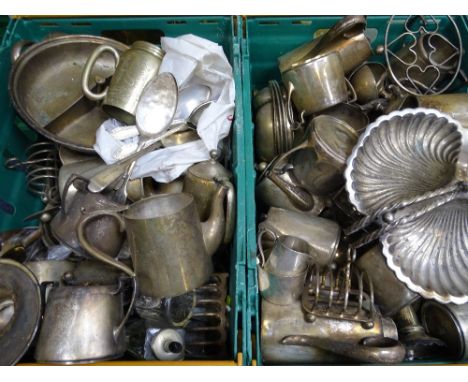 EPNS - a large assortment, various pieces, tea service items, ink wells ETC (including some scrap silver)