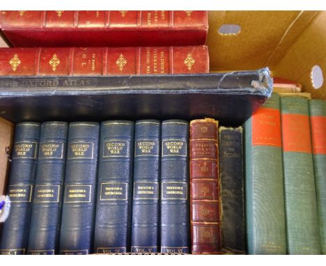 VINTAGE BOOKS - a boxed quantity, including Volumes 1 and II Baldwins Itinerary through Wales by Giraldus De Barri 1188, tran