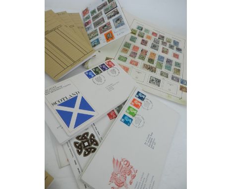 A quantity of stamps, mostly commonwealth and including a some First Day Covers, (qty).