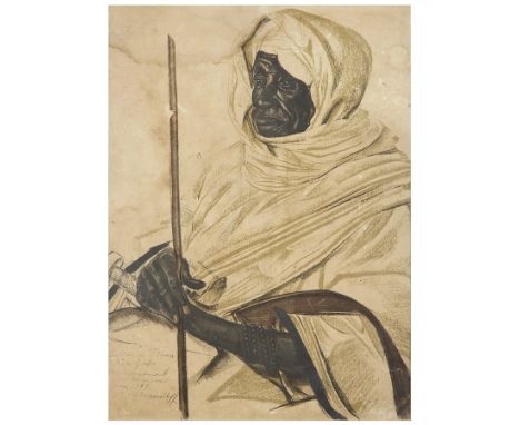 D'APRÈS ALEXANDRE IACOVLEFF (1887-1938)PORTRAIT DU SULTAN DE BIRAOLithographie sur papier représentant le portrait du Sultan 