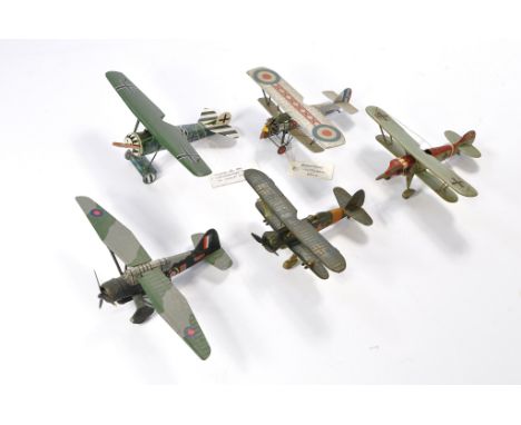 A group of five 1/72 model aircraft, ex Peter Farrar Collection, built to a high quality and some with bespoke adaptations as