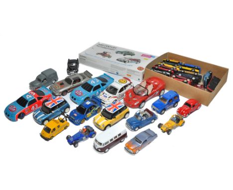 A large assortment of general diecast comprising vehicles of various make and theme plus varying scales. Also to include Scal