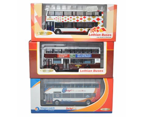 A group of three Creative Master Northcord Diecast 1/76 Model Bus / Coach issues including various liveries and vehicles as s
