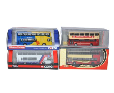 A group of Three Corgi Diecast 1/76 Model Bus / Coach issues (Plus One Creative Master Northcord) including various liveries 