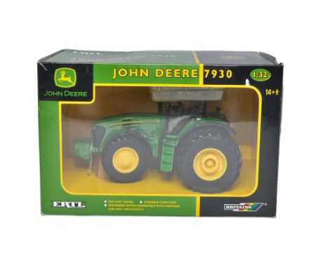 Britains 1/32 diecast farm model issue comprising John Deere 7930 Tractor (Rear Duals). Looks to be excellent, secure in box.