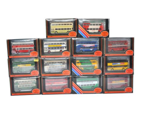 A group of Thirteen EFE Diecast 1/76 Model Bus / Coach issues including various liveries and vehicles as shown. Mostly look t