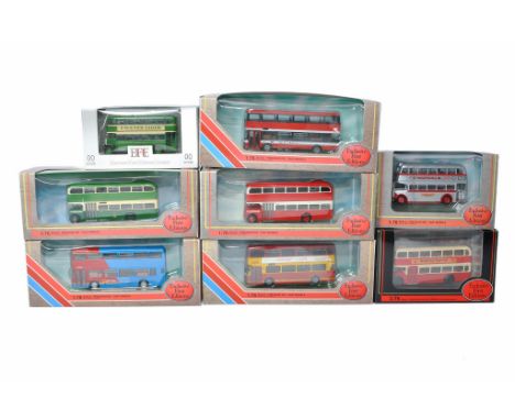 A group of Eight EFE Diecast 1/76 Model Bus / Coach issues (Mostly double deckers) including various liveries and vehicles as