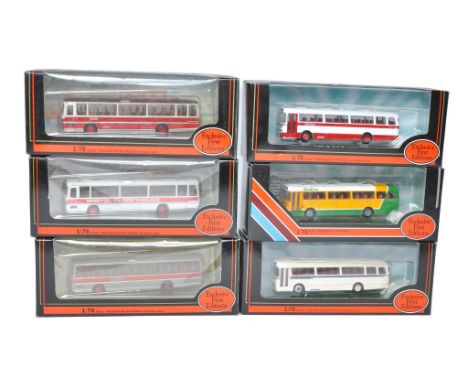 A group of six EFE Diecast 1/76 Model Bus / Coach issues including various liveries and vehicles as shown. Mostly look to be 