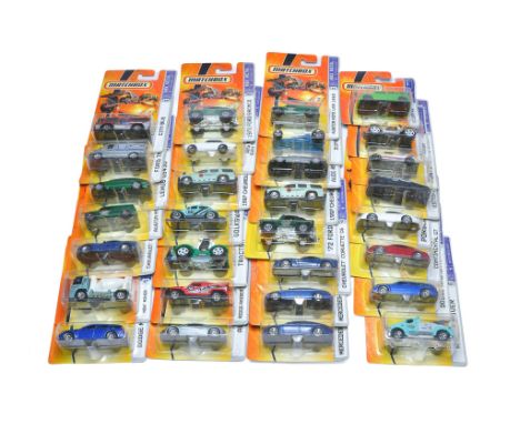 A group of 30 carded Mattel Matchbox diecast issues including mostly 2006/7 series releases. 